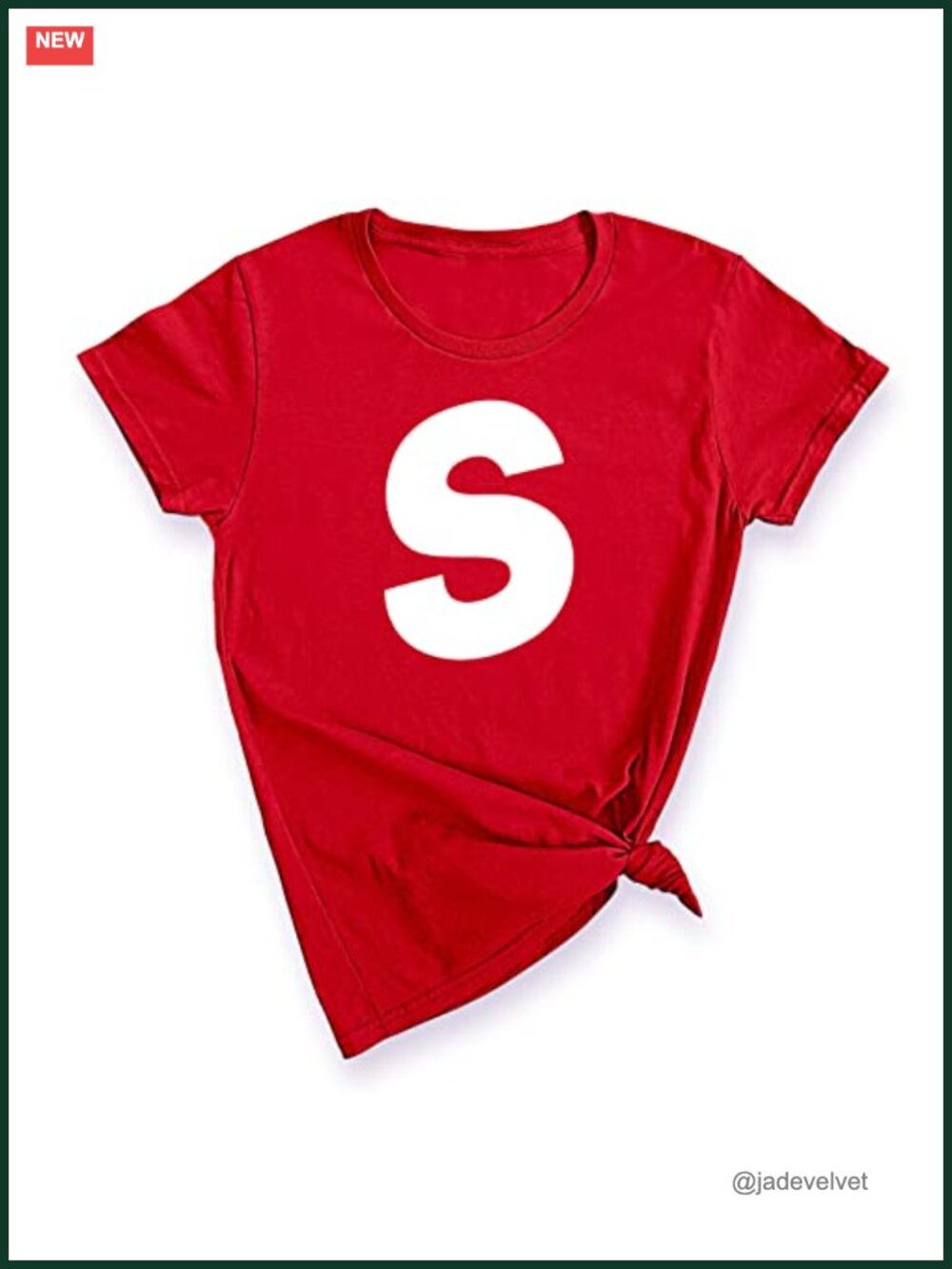 Halloween Team Group Trick Treat Letter S Costume Party Tee